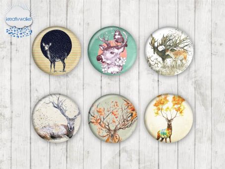 Motiv-Cabochons 1623 25mm (6 Stk)